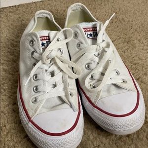 White red and blue converse